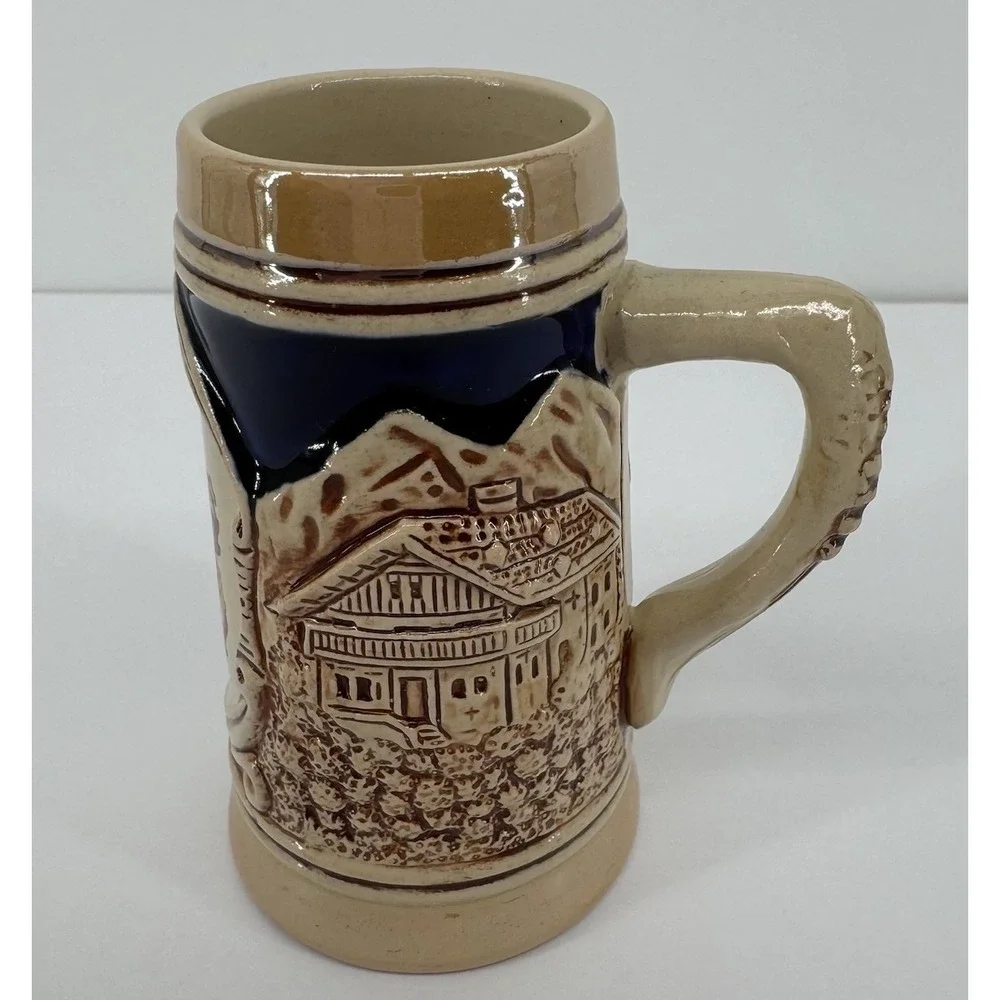 Antique Vintage German Karnten Austria King 700 mini Beer Stein 4